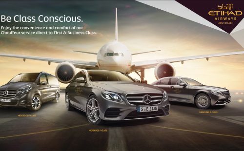Mercedes and Etihad press campaign
