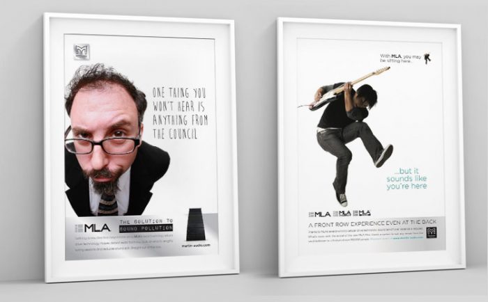 Martin Audio music press advertising